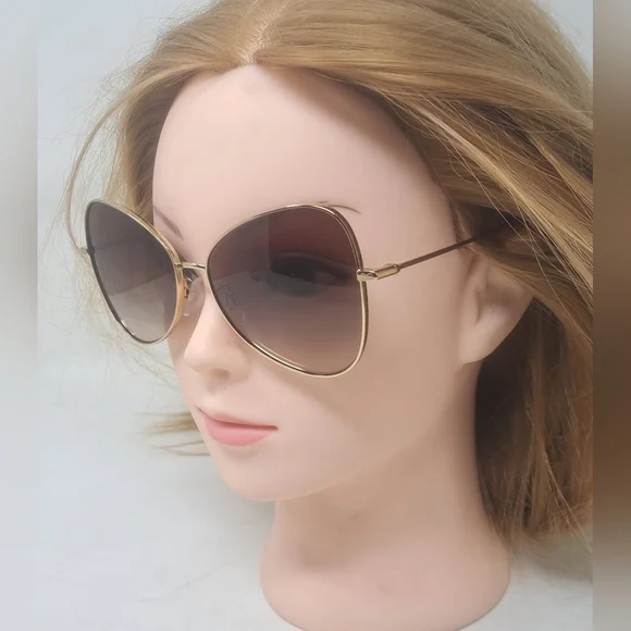 Dolce & Gabbana Sunglasses Butterfly Gold Gradient Brown DG2274 02/13 58-15-140 - Picture 9 of 16